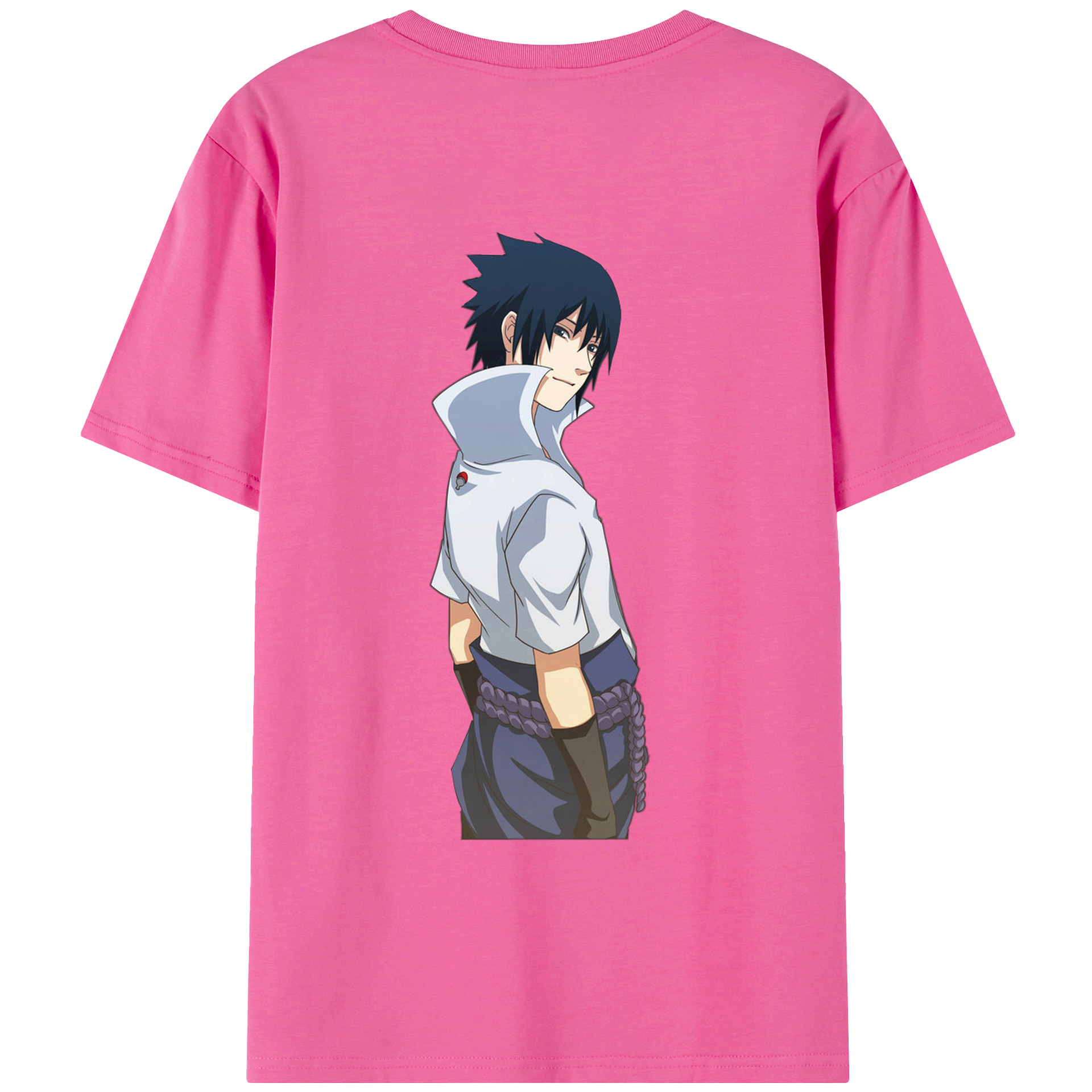 （画像用） NARUTO -ナルト- うちは サスケ Uchiha Sasuke レディース半袖Tシャツ(バックプリント)